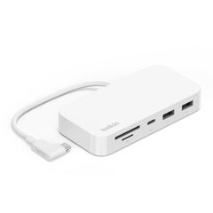 USB-разветвитель Belkin INC011BTWH Белый цена и информация | Адаптеры и USB-hub | kaup24.ee