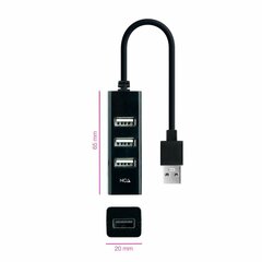 USB-разветвитель Nanocable AAOAUS0188 цена и информация | Адаптеры и USB-hub | kaup24.ee