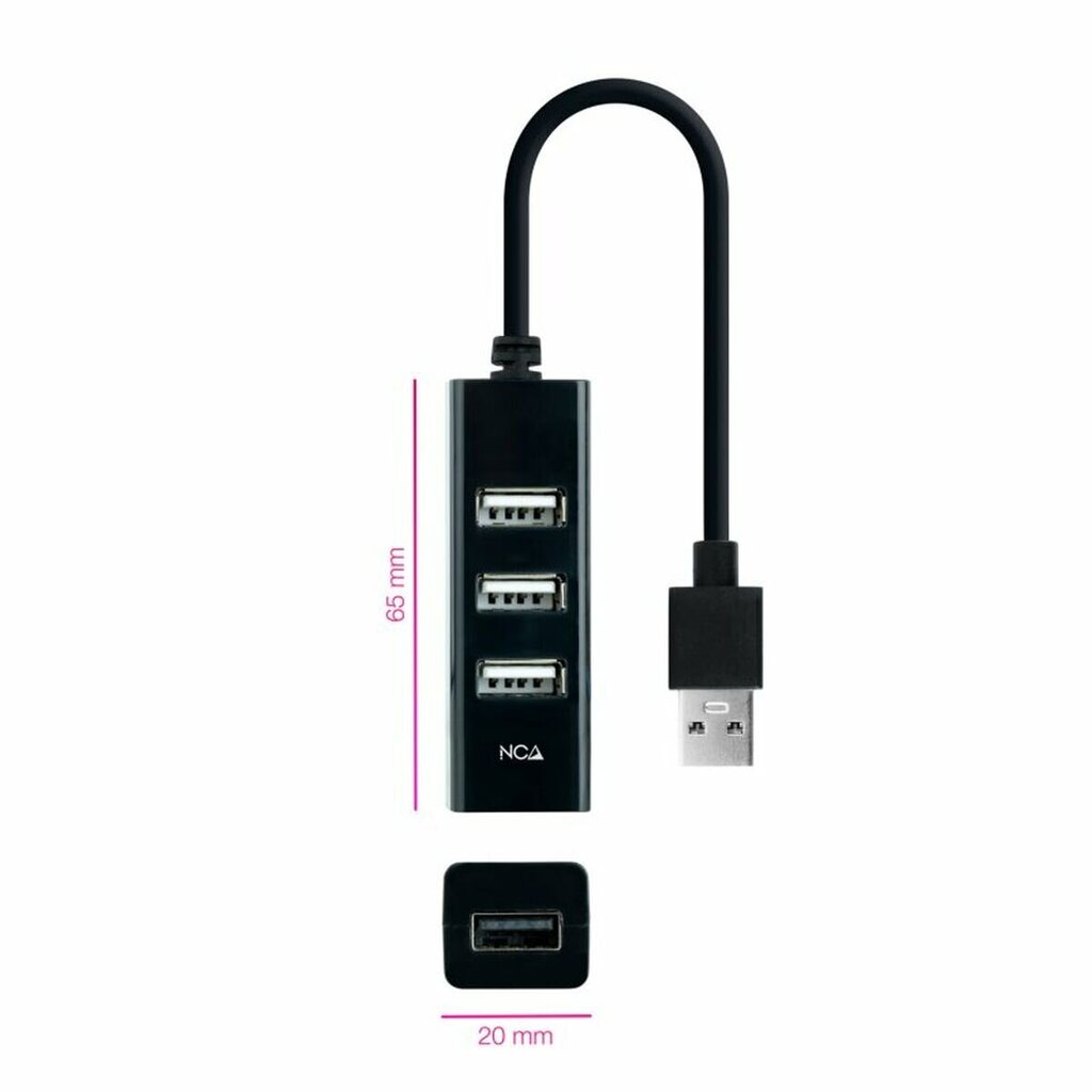 USB-jaotur Nanocable AAOAUS0188 цена и информация | USB jagajad, adapterid | kaup24.ee