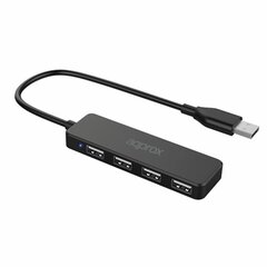 USB-разветвитель approx! APPC46, 4 порта цена и информация | Адаптеры и USB-hub | kaup24.ee