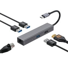 USB-jaotur CoolBox COO-DOCK-04 цена и информация | Адаптеры и USB-hub | kaup24.ee