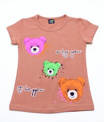Lühikeste varrukatega T-särgid tüdrukutele цена и информация | Рубашки для девочек | kaup24.ee