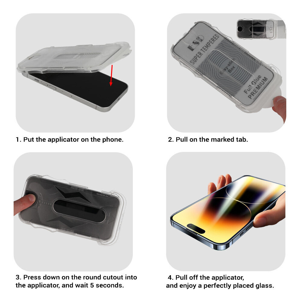 Kaitseklaas Easy Stick Box - iPhone 11 hind ja info | Ekraani kaitsekiled | kaup24.ee