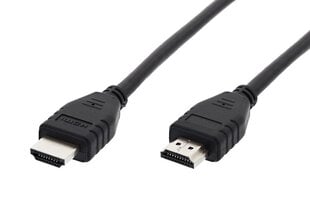 Kaabel - HDMI-HDMI- 1 meeter must цена и информация | Кабели и провода | kaup24.ee