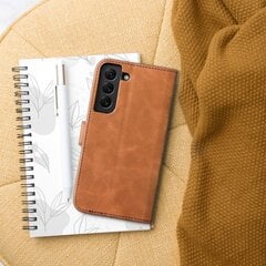 Telefoniümbris Tender Book -Samsung Galaxy S22, pruun цена и информация | Чехлы для телефонов | kaup24.ee