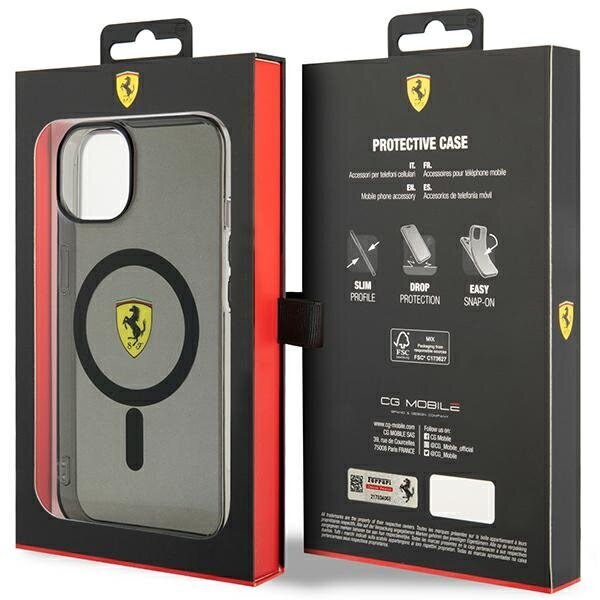 Ferrari FEHMP14SURKK iPhone 14 6,1" czarny|black hardcase Translucent Magsafe цена и информация | Telefoni kaaned, ümbrised | kaup24.ee