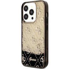 Чехол Guess GUHCP14LLC4PSGK для iPhone 14 Pro 6.1" hardcase Liquid Glitter 4G Transculent цена и информация | Чехлы для телефонов | kaup24.ee