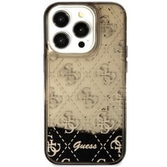 Guess GUHCP14LLC4PSGK iPhone 14 Pro 6.1" czarny|black hardcase Liquid Glitter 4G Transculent цена и информация | Чехлы для телефонов | kaup24.ee