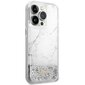 Guess GUHCP14LLCSGSGH iPhone 14 Pro 6.1" biały|white hardcase Liquid Glitter Marble цена и информация | Telefoni kaaned, ümbrised | kaup24.ee