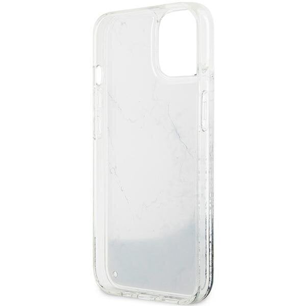 Guess GUHCP14SLCSGSGH iPhone 14 6.1" biały|white hardcase Liquid Glitter Marble цена и информация | Telefoni kaaned, ümbrised | kaup24.ee