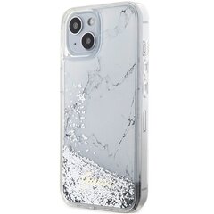 Guess GUHCP14SLCSGSGH iPhone 14 6.1" biały|white hardcase Liquid Glitter Marble hind ja info | Telefoni kaaned, ümbrised | kaup24.ee