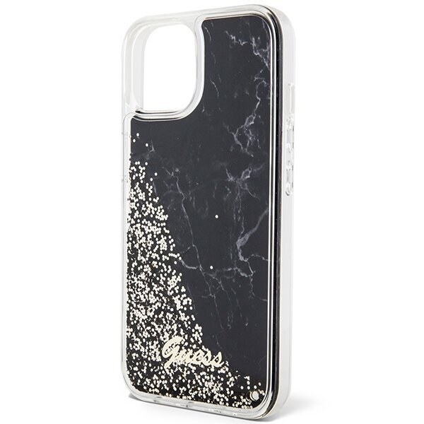 Guess GUHCP14SLCSGSGK iPhone 14 6.1" czarny|black hardcase Liquid Glitter Marble hind ja info | Telefoni kaaned, ümbrised | kaup24.ee