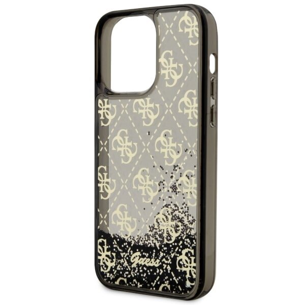 Guess GUHCP14XLC4PSGK iPhone 14 Pro Max 6.7" czarny|black hardcase Liquid Glitter 4G Transculent цена и информация | Telefoni kaaned, ümbrised | kaup24.ee