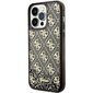 Guess GUHCP14XLC4PSGK iPhone 14 Pro Max 6.7" czarny|black hardcase Liquid Glitter 4G Transculent цена и информация | Telefoni kaaned, ümbrised | kaup24.ee