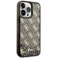 Guess GUHCP14XLC4PSGK iPhone 14 Pro Max 6.7" czarny|black hardcase Liquid Glitter 4G Transculent цена и информация | Telefoni kaaned, ümbrised | kaup24.ee