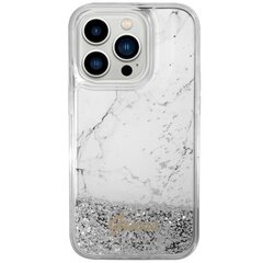 Чехол Guess GUHCP14XLCSGSGH для iPhone 14 Pro Max 6.7" hardcase Liquid Glitter Marble, белый цена и информация | Чехлы для телефонов | kaup24.ee