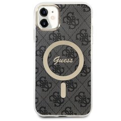 Guess GUHMN61H4STK iPhone 11 6.1" czarny|black hardcase 4G MagSafe цена и информация | Чехлы для телефонов | kaup24.ee