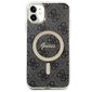 Guess GUHMN61H4STK iPhone 11 6.1" czarny|black hardcase 4G MagSafe цена и информация | Telefoni kaaned, ümbrised | kaup24.ee