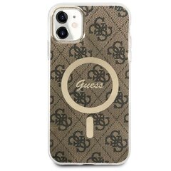 Guess GUHMN61H4STW iPhone 11 6.1" brązowy|brown hardcase 4G MagSafe hind ja info | Telefoni kaaned, ümbrised | kaup24.ee