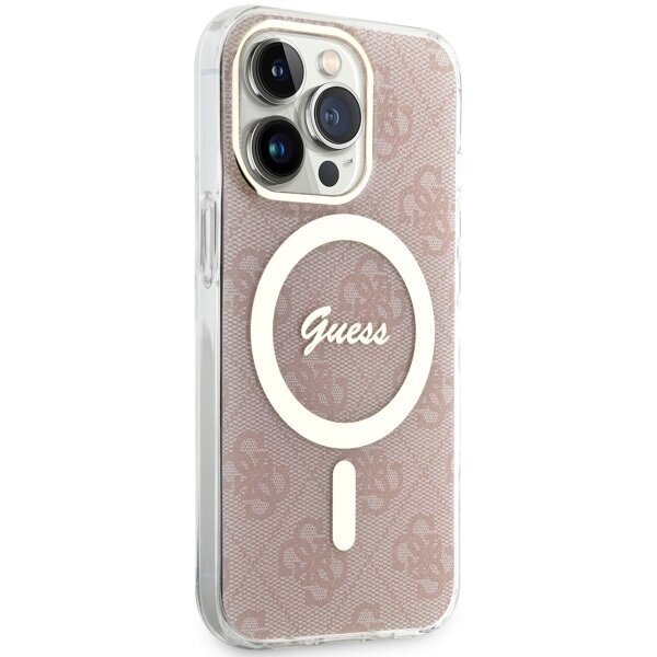 Guess GUHMP13LH4STP iPhone 13 Pro | 13 6.1" różowy|pink hardcase 4G MagSafe цена и информация | Telefoni kaaned, ümbrised | kaup24.ee