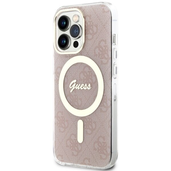 Guess GUHMP13LH4STP iPhone 13 Pro | 13 6.1" różowy|pink hardcase 4G MagSafe цена и информация | Telefoni kaaned, ümbrised | kaup24.ee