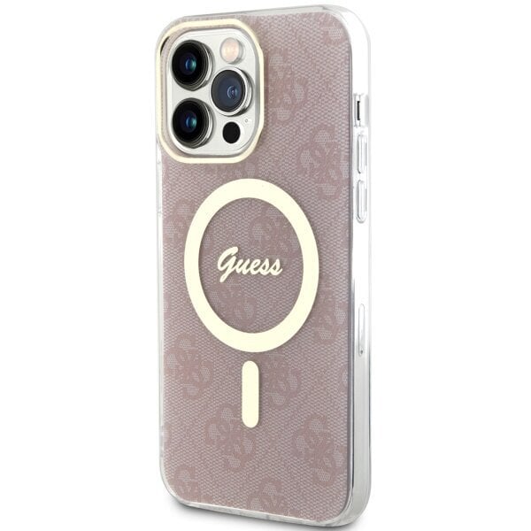 Guess GUHMP13XH4STP iPhone 13 Pro Max 6.7" różowy|pink hardcase 4G MagSafe цена и информация | Telefoni kaaned, ümbrised | kaup24.ee