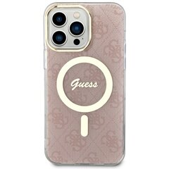Чехол Guess GUHMP13XH4STP для iPhone 13 Pro Max 6.7" hardcase 4G MagSafe, розовый цена и информация | Чехлы для телефонов | kaup24.ee