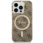 Guess GUHMP14LH4STW iPhone 14 Pro 6.1" brązowy|brown hardcase 4G MagSafe цена и информация | Telefoni kaaned, ümbrised | kaup24.ee