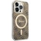 Guess GUHMP14LH4STW iPhone 14 Pro 6.1" brązowy|brown hardcase 4G MagSafe цена и информация | Telefoni kaaned, ümbrised | kaup24.ee