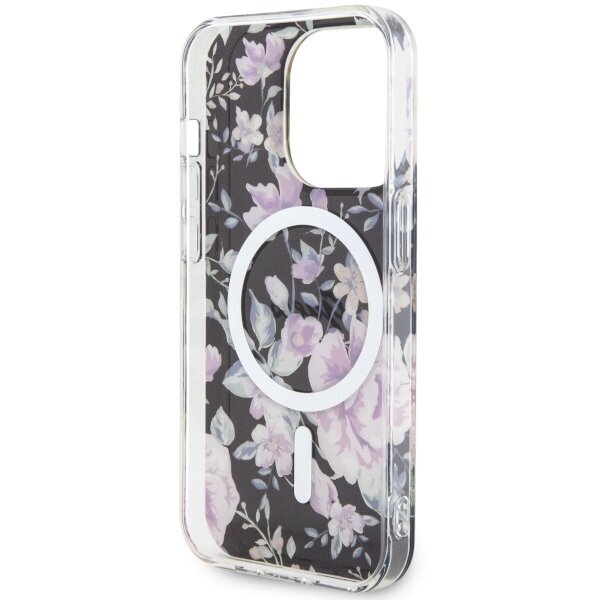 Guess GUHMP14LHCFWSK iPhone 14 Pro 6.1" czarny|black hardcase Flower MagSafe hind ja info | Telefoni kaaned, ümbrised | kaup24.ee