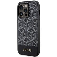 Чехол Guess GUHMP14LHGCFSEK для iPhone 14 Pro 6.1" hardcase GCube Stripes MagSafe, черный цена и информация | Чехлы для телефонов | kaup24.ee