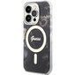 Guess GUHMP14LHTMRSK iPhone 14 Pro 6.1" czarny|black hardcase Golden Marble MagSafe цена и информация | Telefoni kaaned, ümbrised | kaup24.ee