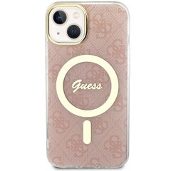 Чехол Guess GUHMP14MH4STP для iPhone 14 Plus 6.7" hardcase 4G MagSafe, розовый цена и информация | Чехлы для телефонов | kaup24.ee
