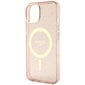 Guess GUHMP14MHCMCGP iPhone 14 Plus 6.7" różowy|pink hardcase Glitter Gold MagSafe цена и информация | Telefoni kaaned, ümbrised | kaup24.ee