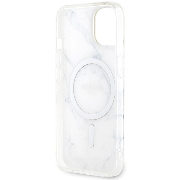 Guess GUHMP14MPCUMAH iPhone 14 Plus 6.7" biały|white hardcase Marble MagSafe цена и информация | Telefoni kaaned, ümbrised | kaup24.ee