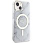 Guess GUHMP14MPCUMAH iPhone 14 Plus 6.7" biały|white hardcase Marble MagSafe цена и информация | Telefoni kaaned, ümbrised | kaup24.ee