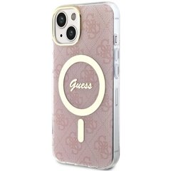 Чехол Guess GUHMP14SH4STP для iPhone 14 6.1" hardcase 4G MagSafe, розовый цена и информация | Чехлы для телефонов | kaup24.ee