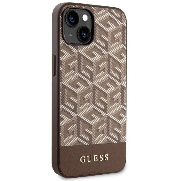 Guess GUHMP14SHGCFSEW iPhone 14 6.1" brązowy|brown hardcase GCube Stripes MagSafe hind ja info | Telefoni kaaned, ümbrised | kaup24.ee