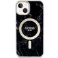 Guess GUHMP14SPCUMAK iPhone 14 6.1" czarny|black hardcase Marble MagSafe цена и информация | Telefoni kaaned, ümbrised | kaup24.ee