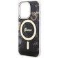 Guess GUHMP14XHTMRSK iPhone 14 Pro Max 6.7" czarny|black hardcase Golden Marble MagSafe цена и информация | Telefoni kaaned, ümbrised | kaup24.ee