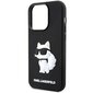 Karl Lagerfeld KLHCP14L3DRKHNK iPhone 14 Pro 6.1" czarny|black hardcase Rubber Choupette 3D цена и информация | Telefoni kaaned, ümbrised | kaup24.ee