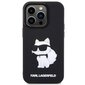 Karl Lagerfeld KLHCP14L3DRKHNK iPhone 14 Pro 6.1" czarny|black hardcase Rubber Choupette 3D цена и информация | Telefoni kaaned, ümbrised | kaup24.ee