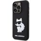 Karl Lagerfeld KLHCP14L3DRKHNK iPhone 14 Pro 6.1" czarny|black hardcase Rubber Choupette 3D цена и информация | Telefoni kaaned, ümbrised | kaup24.ee