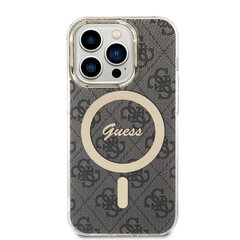 Guess 4G IML MagSafe Compatible Case for iPhone 14 Pro Black hind ja info | Telefoni kaaned, ümbrised | kaup24.ee