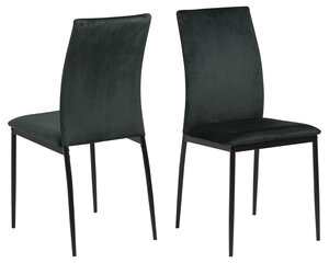 Набор из 4-х стульев Demina, черный цена и информация | Стулья для кухни и столовой | kaup24.ee