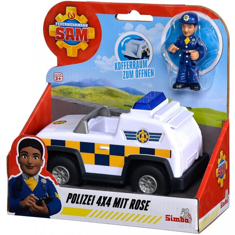 Radio Car Rose Fireman Sam 4x4 komplekt цена и информация | Poiste mänguasjad | kaup24.ee