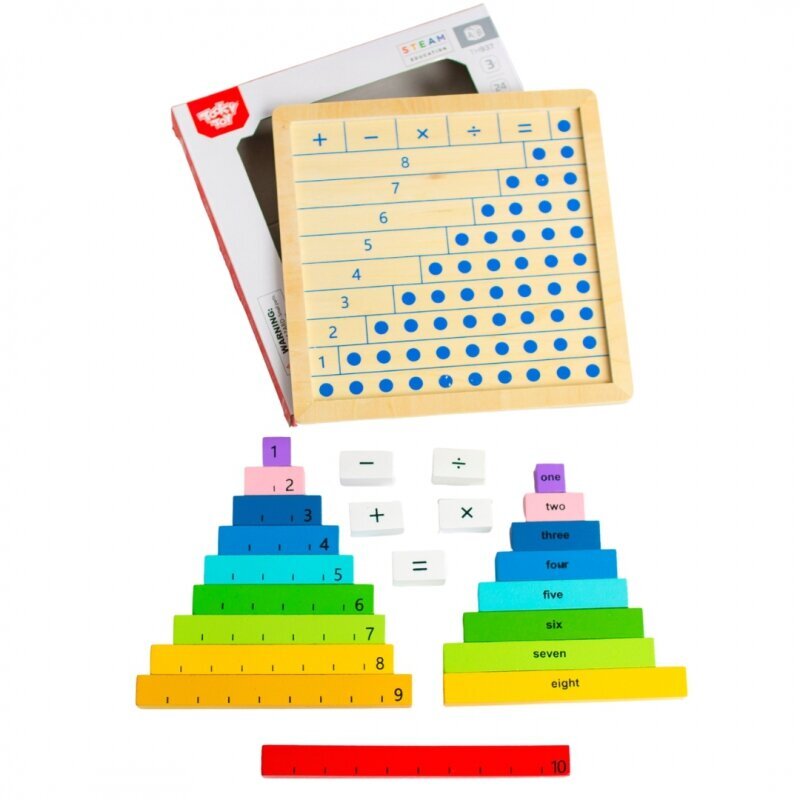 Tooky mänguasja puidust matemaatikadiagramm, mis õpib aabitsat loendama цена и информация | Arendavad mänguasjad | kaup24.ee