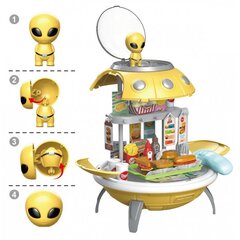 WOOPIE Fast Food Shop 3in1 Backpack Projector UFO 60 el. цена и информация | MUST Металлическая бутылочка с Ярким рисунком (без BPA) (500ml) для мальчиков от 3+ лет Серая с Машинкой | kaup24.ee