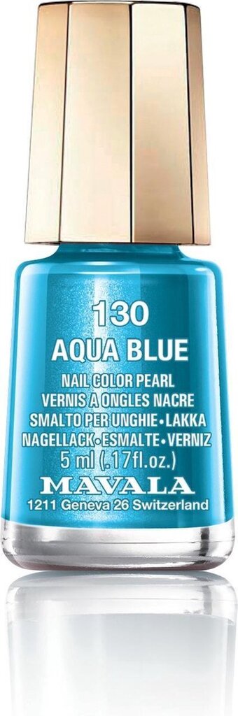 Küünelakk Mavala Nail Polish, N.130 Aqua Blue, 5 ml hind ja info | Küünelakid, küünetugevdajad | kaup24.ee