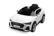 Ühekohaline laste elektriauto Toyz Audi E-tron Sportback, valge hind ja info | Laste elektriautod | kaup24.ee